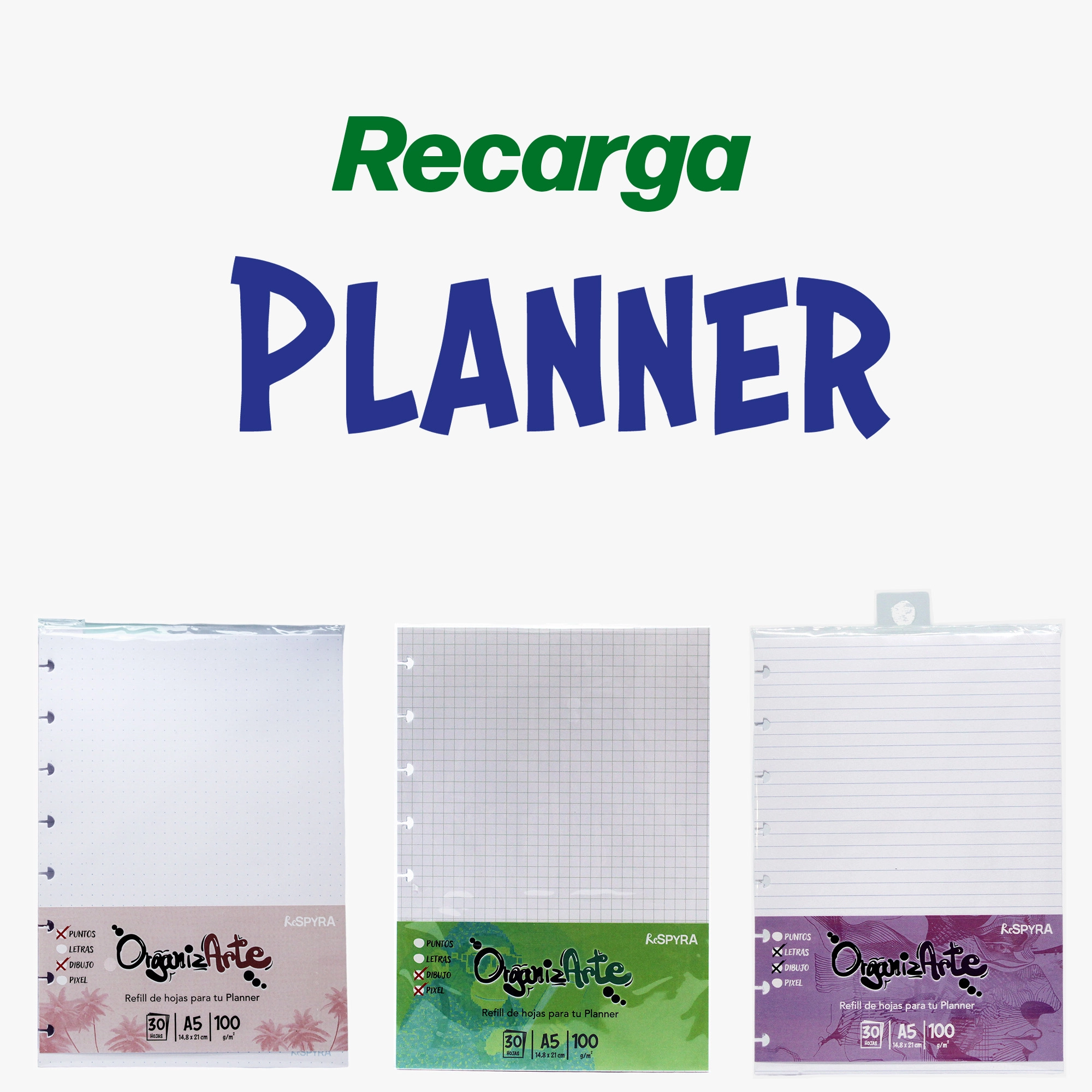 Imagen principal de la Recarga para el planner reSPYRA SPYRA